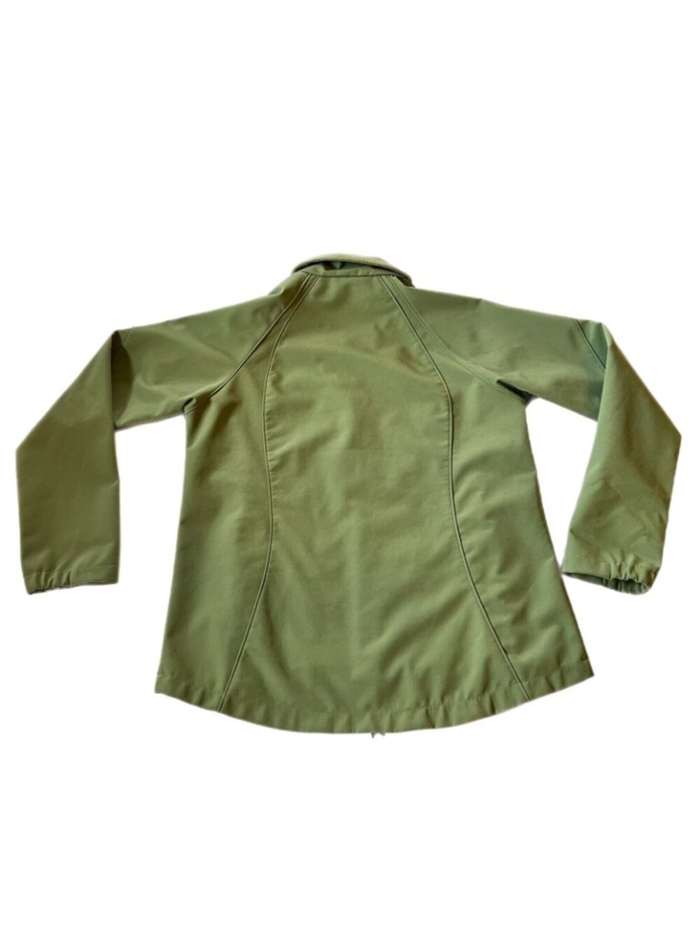 Black Diamond Womens Large Green Windproof Softshell Jacket Coat Zip Pockets - Picture 2 of 11